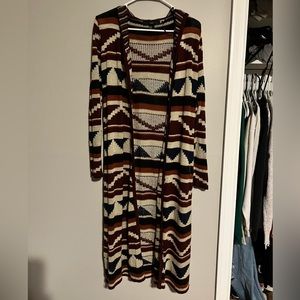 Forever 21 long sleeve, long length cardigan. Size Medium.